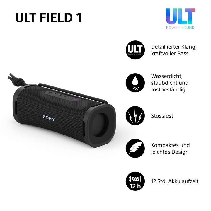 SONY Ult Field 1 (Bluetooth, Schwarz) - Interdiscount