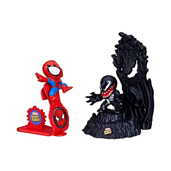 MARVELOUS Marvel Stunt Squad – Spider-Man vs. Venom Set di figure da gioco