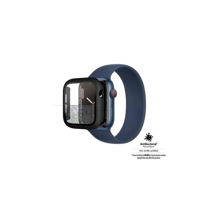 PANZERGLASS Full Body Apple Watch Series 7 45mm Schutzfolie (Apple Watch 45 mm, Schwarz)