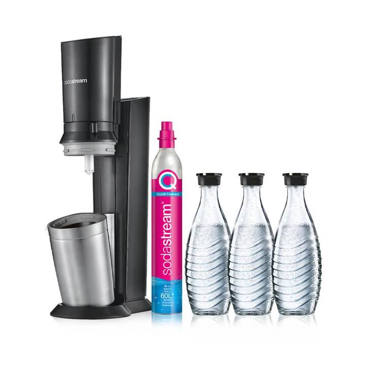 SODASTREAM Crystal 3.0 CQC 3 Bottles (60 l, Noir)