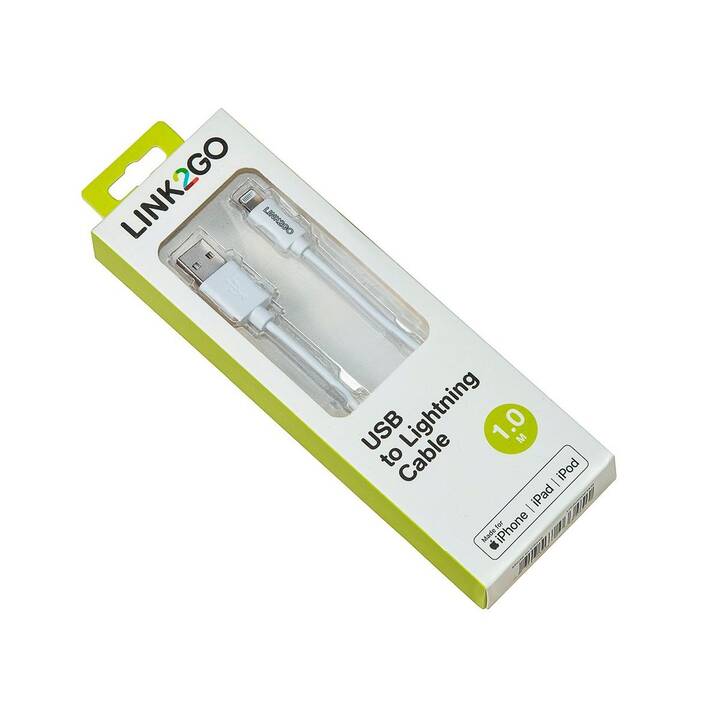 LINK2GO Cavo (USB Typ-A, Spina Lightning, 1 m)