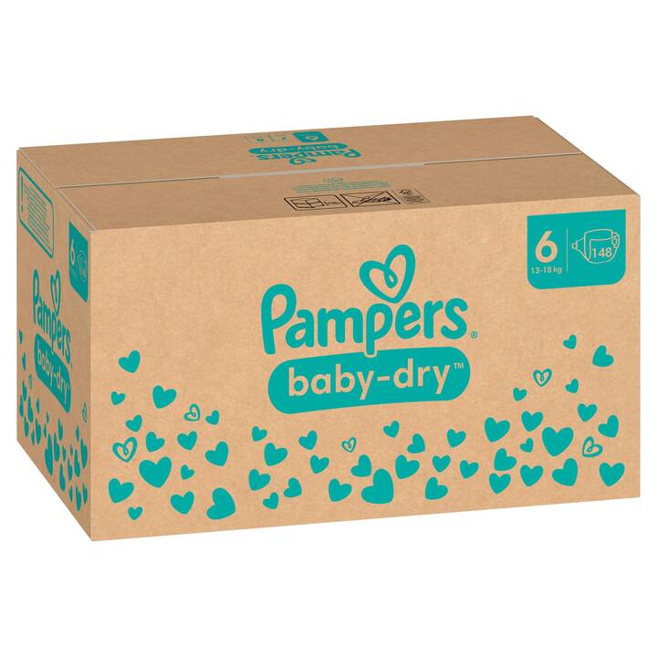 PAMPERS Baby-Dry Extra Large 6 (148 pièce)