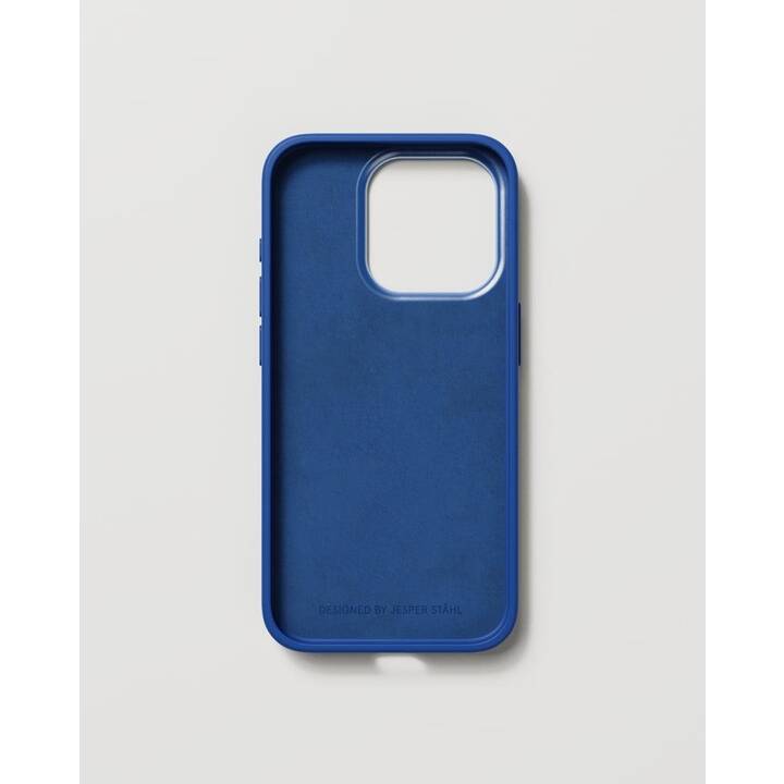 NUDIENT Backcover Bold (iPhone 15 Pro, Aluminium, Blau)