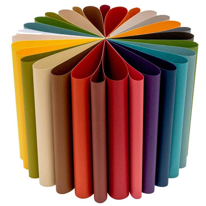 RICO DESIGN Faltpapier Super Earthy Colours (Mehrfarbig, A4, 30 Stück)