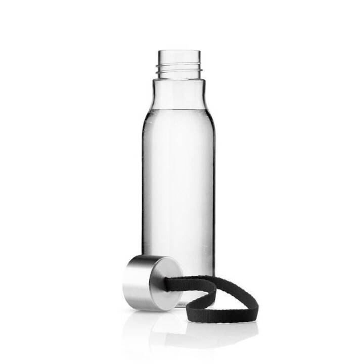 EVA SOLO Trinkflasche Black (0.5 l, Silber, Transparent, Schwarz, Edelstahl)