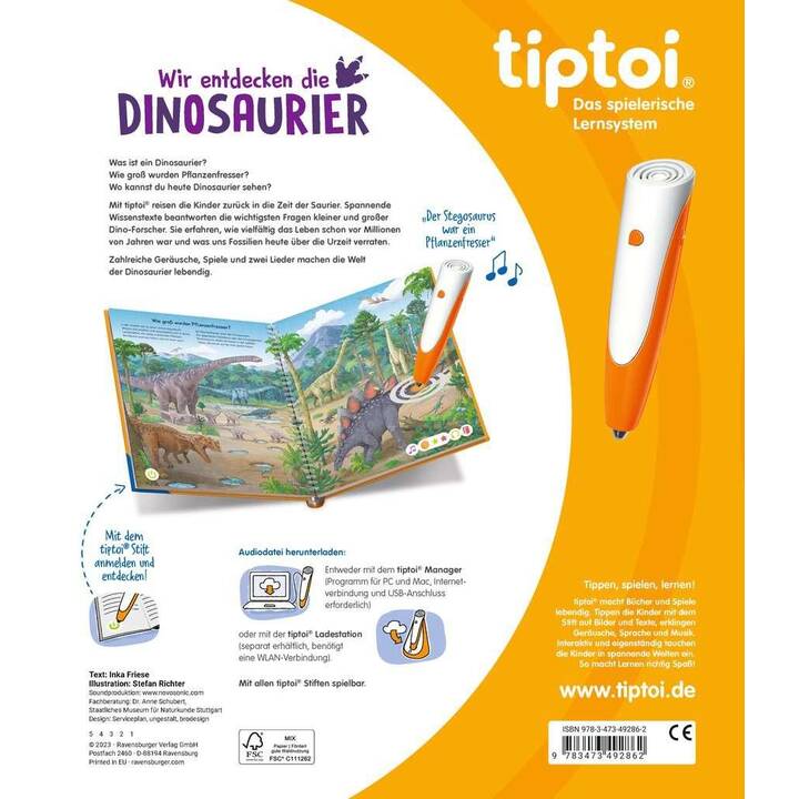 tiptoi® Wir entdecken die Dinosaurier