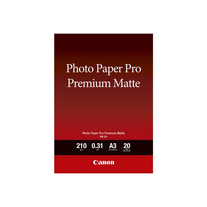 CANON PM-101 Papier photo (20 feuille, A3, 210 g/m2)