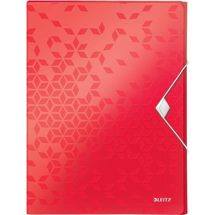 LEITZ Cartellina organizzativa Wow (Rosso, A4, 1 pezzo)