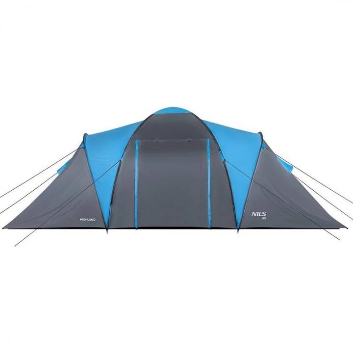 NILS Highland NC6031 (Tente de camping, Gris, Bleu)