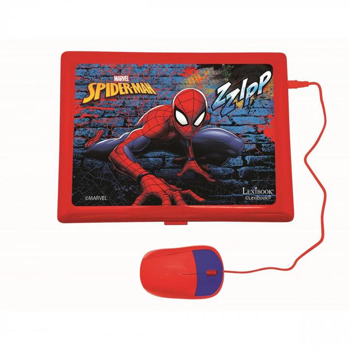 LEXIBOOK Ordinateur portable pour enfants Disney Marvel Spider-Man (EN, FR)