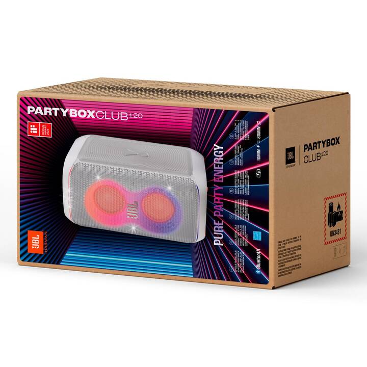 JBL Partybox Club 120 (Bluetooth, Weiss) - Interdiscount