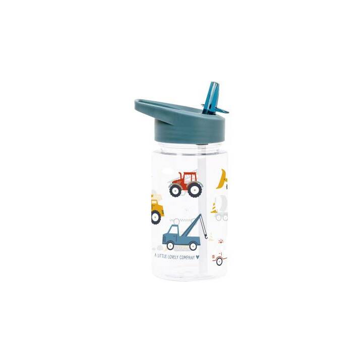 ALLC Bottiglia per bambini Vehicles (0.45 l, Blu chiaro)