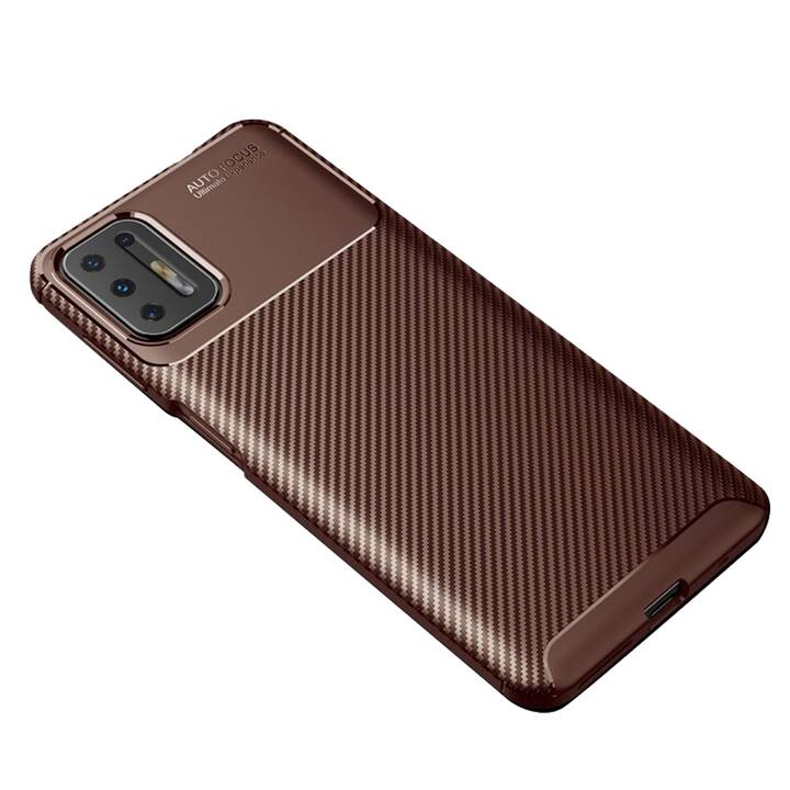 EG coque pour Motorola Moto G9 Plus (2020) - marron
