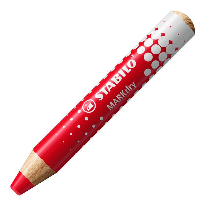 STABILO Crayons de couleur MarkDry (Rouge, 5 pièce)
