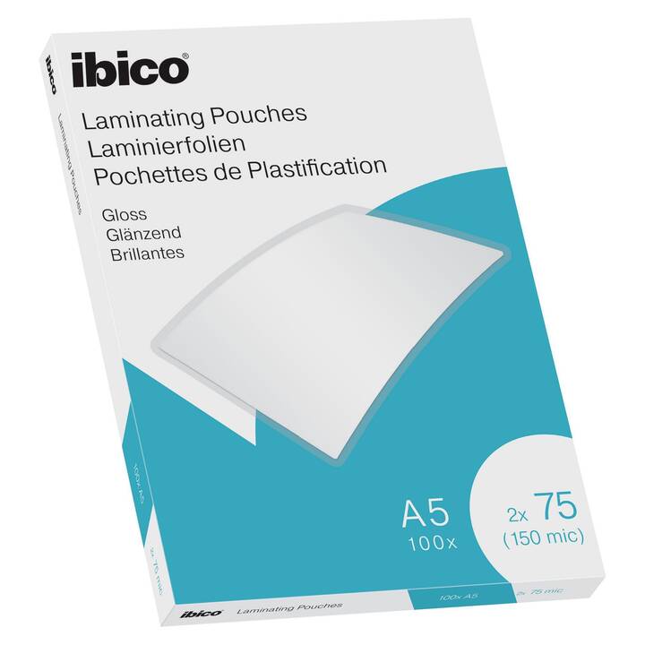 IBICO Laminierfolien (A5, 75 µm, 100 Stück)