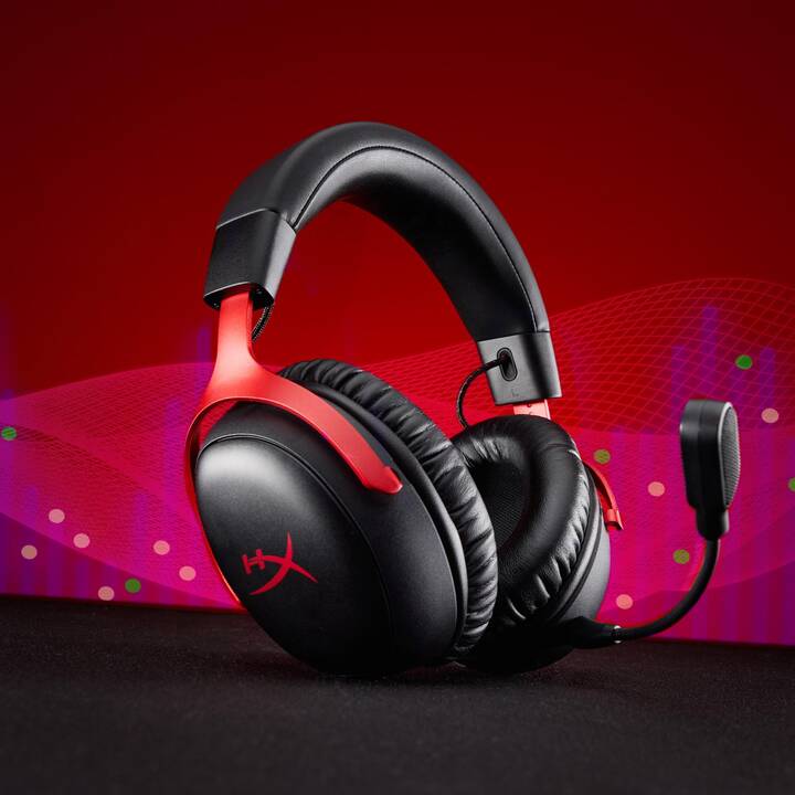 HYPERX Cloud III S (Kabellos, Schwarz, Rot) - Interdiscount