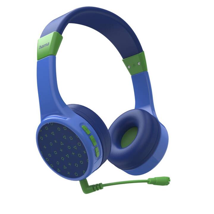 HAMA Teens Guard Casque d'écoute pour enfants (Bluetooth 5.1, Bleu)