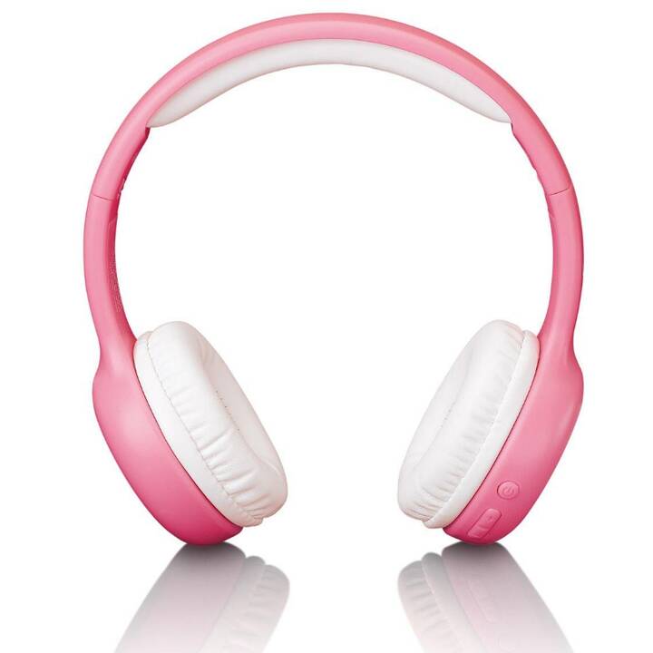 LENCO HPB-110 Casque d'écoute pour enfants (On-Ear, Bluetooth 5.0, Pink)