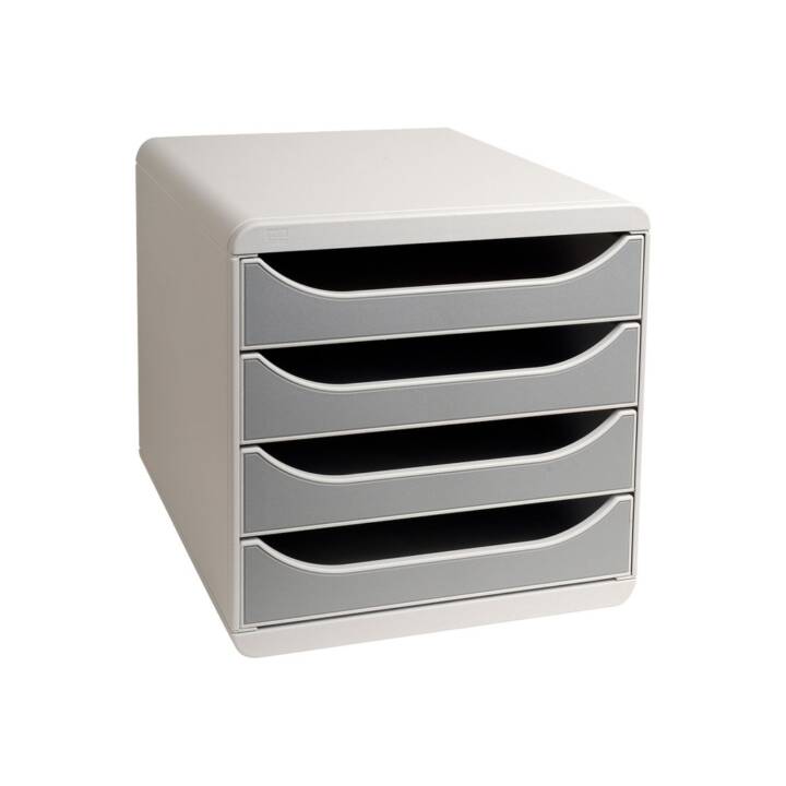 EXACOMPTA Büroschubladenbox (A4, 347.0 mm  x 278.0 mm  x 267.0 mm, Grau)
