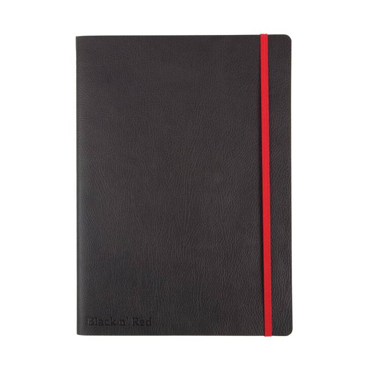 OXFORD Notizbuch Black n'Red (B5, Liniert)