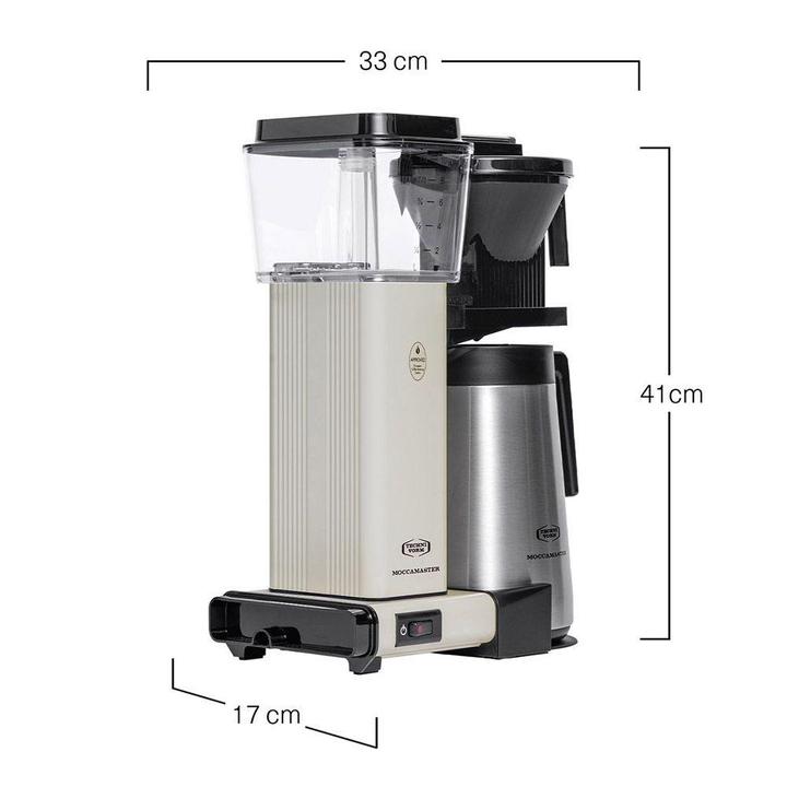 MOCCAMASTER KBGT (1450 W, Grau, Schwarz) - Interdiscount