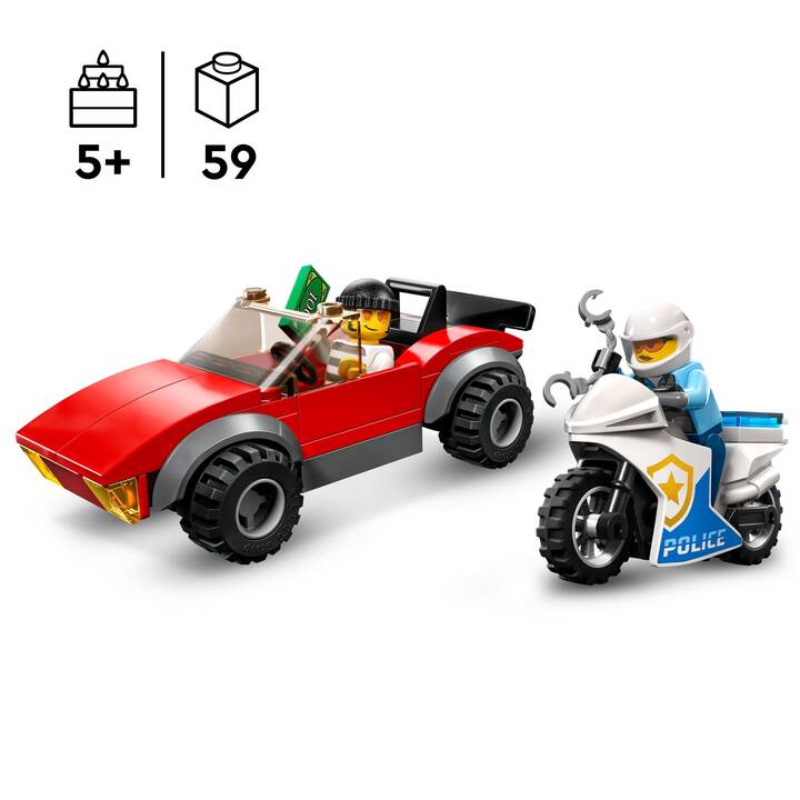 LEGO City Verfolgungsjagd mit dem Polizeimotorrad (60392)
