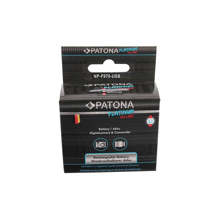 PATONA Sony Platinum NP-F970 Accu de caméra (Lithium-Ion, 10500 mAh)