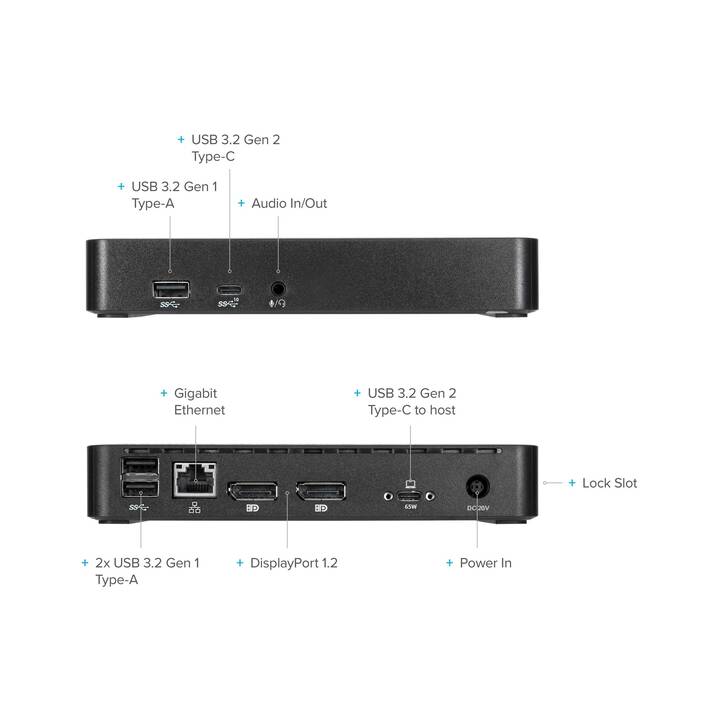 TARGUS Stations d'accueil (2 x Port écran, RJ-45 (LAN), USB 3.1 de type C, 3 x USB 3.1 Typ-A)