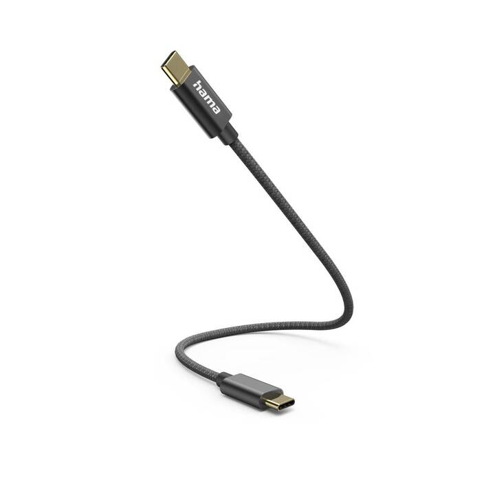 HAMA Câble (Fiche USB 2.0 de type C, 0.2 m)