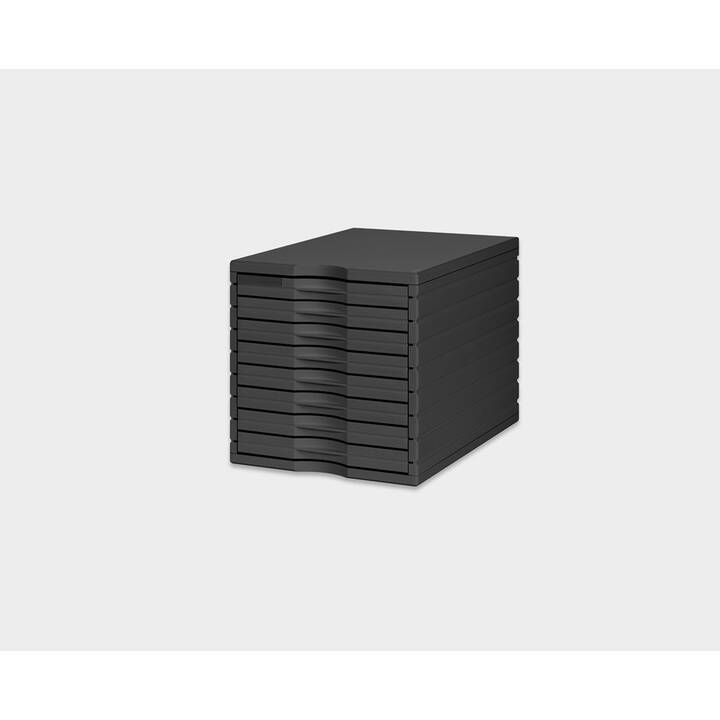STYRO Büroschubladenbox (285 mm  x 395 mm  x 285 mm, Schwarz)