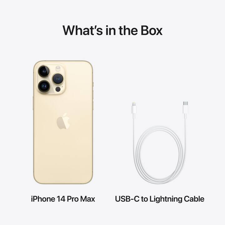 APPLE iPhone 14 Pro Max (5G, 128 GB, 6.7", 48 MP, Gold)