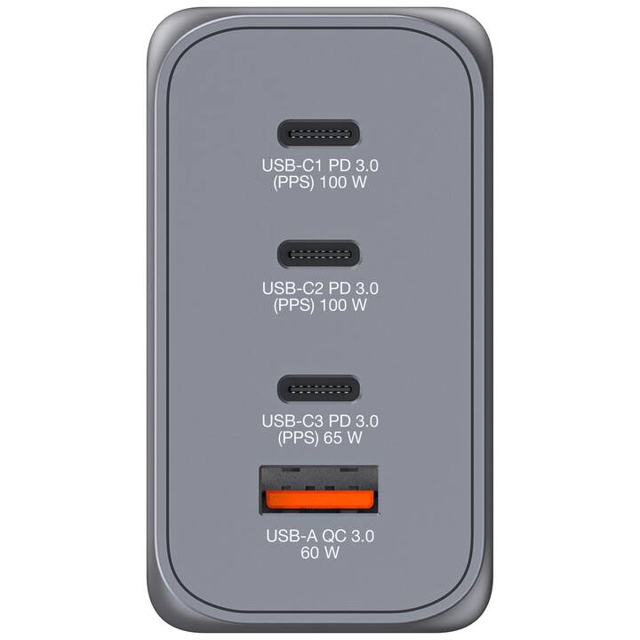 VERBATIM Gan Caricabatteria da parete (USB C, USB A)