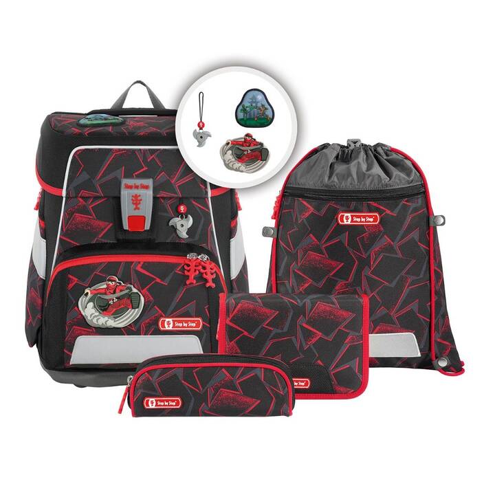 STEP BY STEP Set di borse Space Ninja Yuma (20 l, Nero, Rosso)