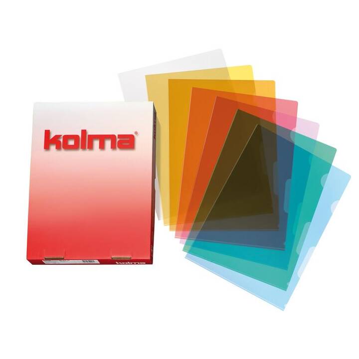 KOLMA RACER Cartellina trasparente (Multicolore, A4, 10 pezzo)