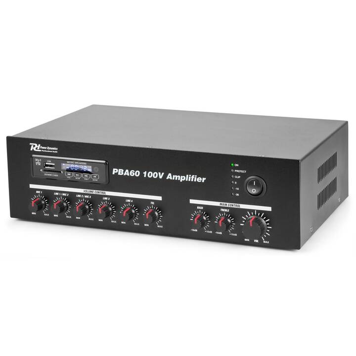 POWER DYNAMICS Pro PBA60 (Amplificateur de stereo, Black)