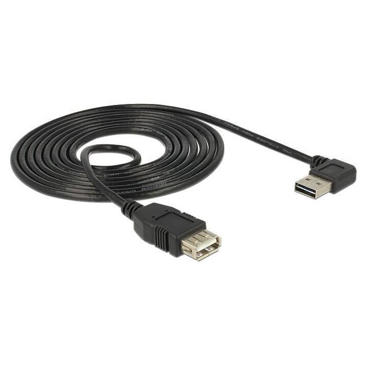 DELOCK Câble de connexion (USB 2.0 Type-A, USB 2.0 Type-A, 1 m)