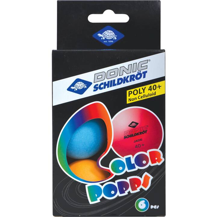 DONIC SCHILDKRÖT Tischtennisbälle Color (6 x)