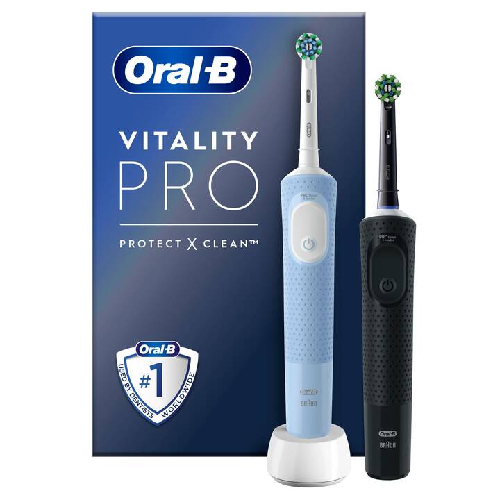 ORAL-B Vitality Pro D103 Duo (Noir, Bleu)