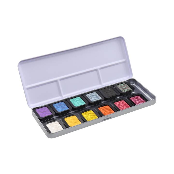 FINETEC Peinture aquarelle Rainbow Set (12 pièce, Multicolore)