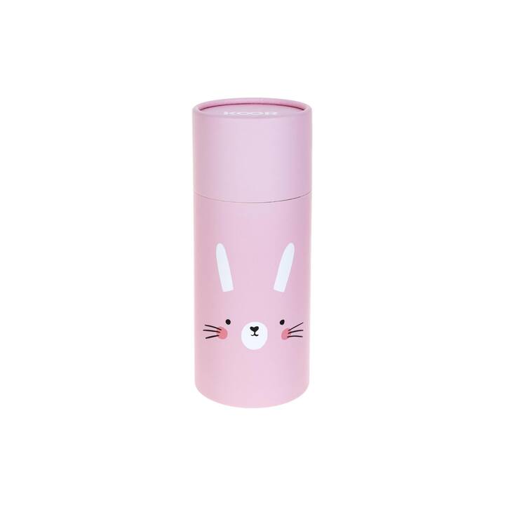 KOOR Bottiglia per bambini Little Bunny (260 ml, Rosa)