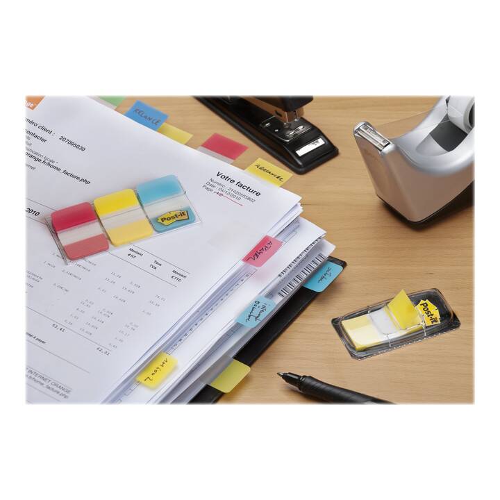 POST-IT Notes autocollantes (4 x 6 feuille, Coloris assortis)