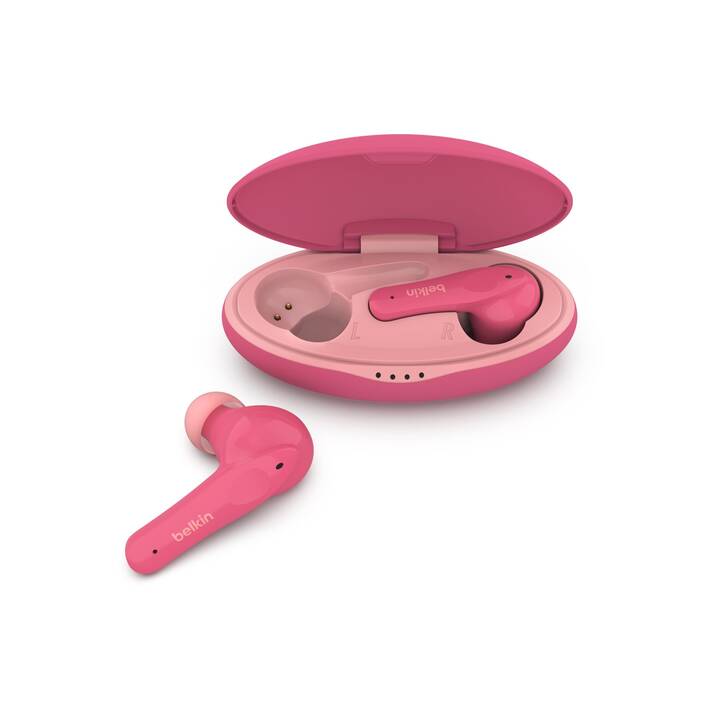 BELKIN Soundform Nano Kinderkopfhörer (In-Ear, ANC, Bluetooth 5.0, Pink)