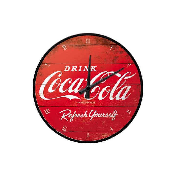 NOSTALGIC ART Coca-Cola Orologio da parete (Analogico, 31 cm)
