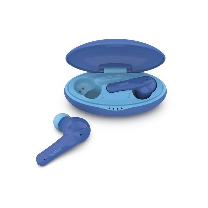 BELKIN SoundForm Nano Kinderkopfhörer (In-Ear, ANC, Bluetooth 5.0, Hellblau)