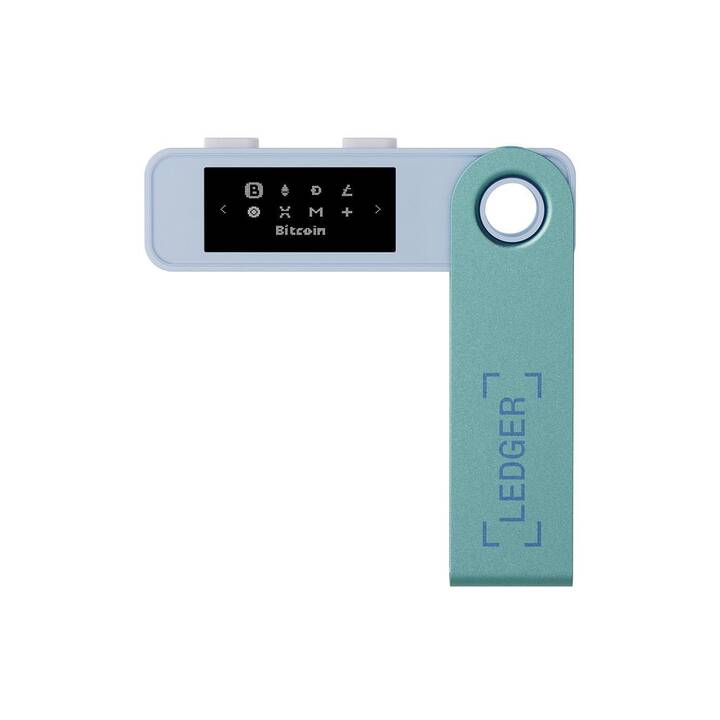 LEDGER Nano S Plus Crypto Wallet (Vert pastel, USB de type C)