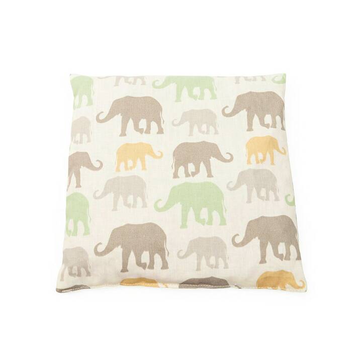 GRÜNSPECHT Coussin chauffant Elephants (Éléphant, Noyaux de cerise)