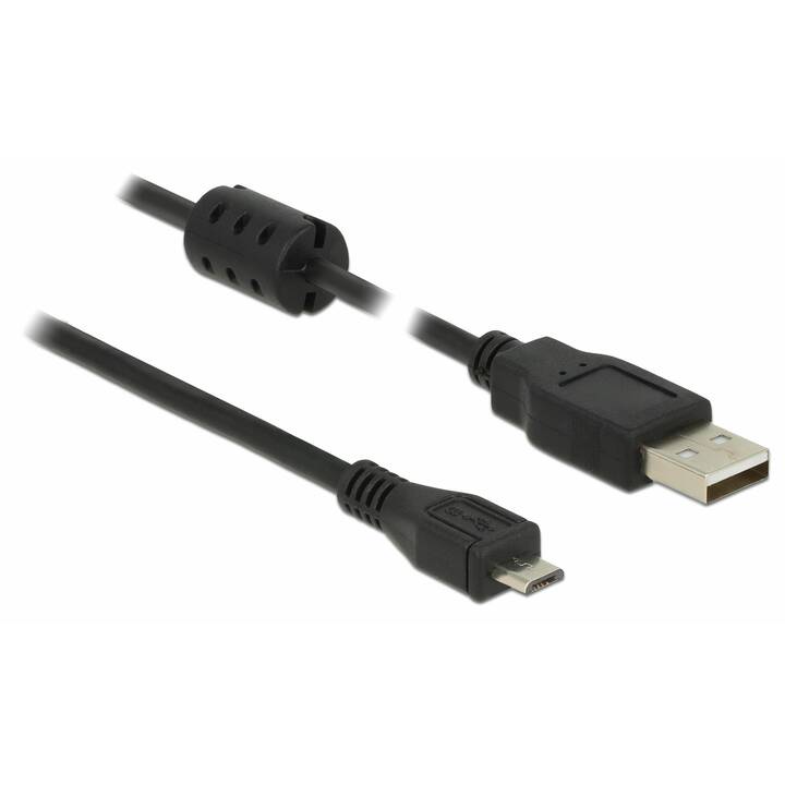 DELOCK Cavo USB (Micro USB 2.0 Tipo-B, USB 2.0 Tipo-A, 2 m)