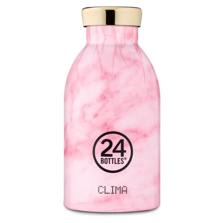 24BOTTLES Thermo Trinkflasche Clima Pink Marble (0.33 l, Pink)