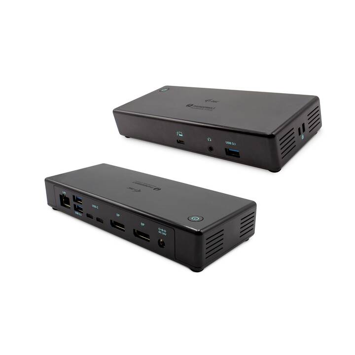 I-TEC Stazione d'aggancio TB3CDUALDPDOCKPDCH (2 x DisplayPort, RJ-45 (LAN), 2 x USB 3.0 di tipo A, USB 3.1 di tipo A, 2 x USB 3.1 di tipo C)