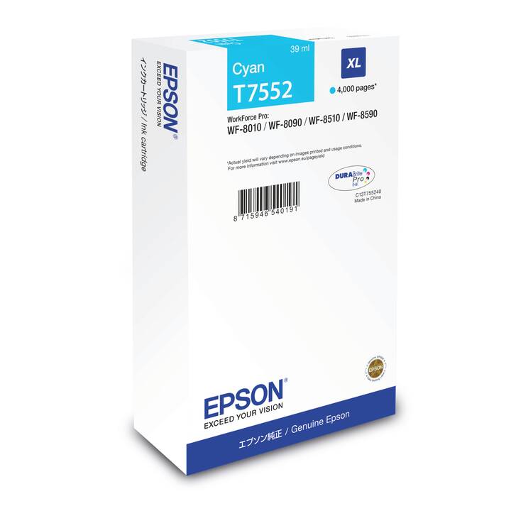 EPSON T7552 (Cyan, 1 pezzo)